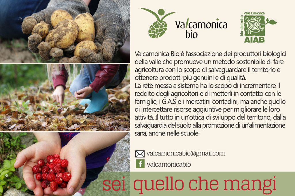I produttori di Valcamonica Bio - cartolina design by © Sciribis snc 2016
