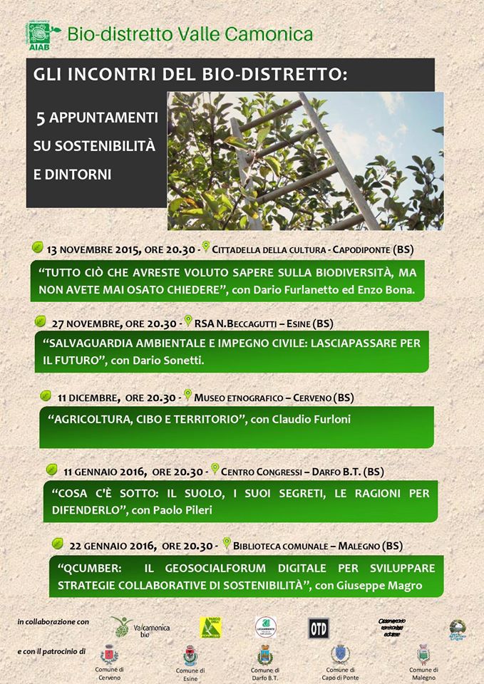 Bio-distretto Valle Camonica: 5 incontri sulla sostenibilità